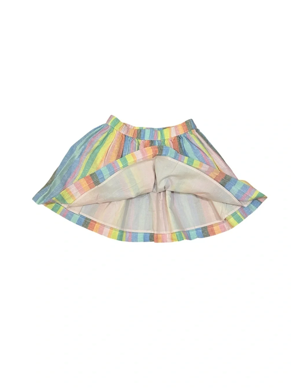 Gap Kids Rainbow Striped Linen Cotton Skirt Size M (8)